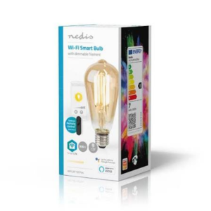 Lâmp. LED Filam. Branco Quente|Wi-Fi|E27|806 lm|7 W|ST64